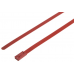 Stainless Steel Ball Lock Cable Ties, SS316, RED COATED - 4.6x300mm, pack of 100